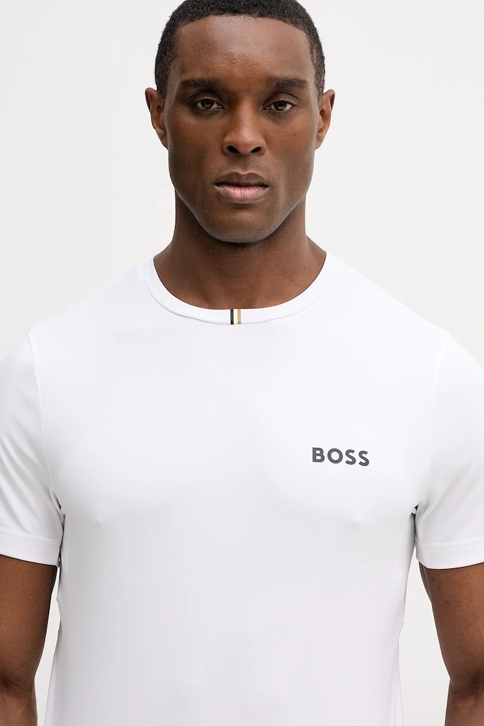 Μπλουζάκι BOSS Green TS_TOC Spin Training λευκό 50554543