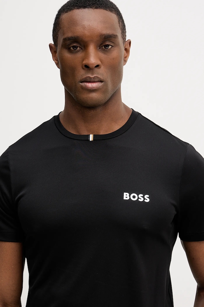Μπλουζάκι BOSS Green TS_TOC Spin Training μαύρο 50554543
