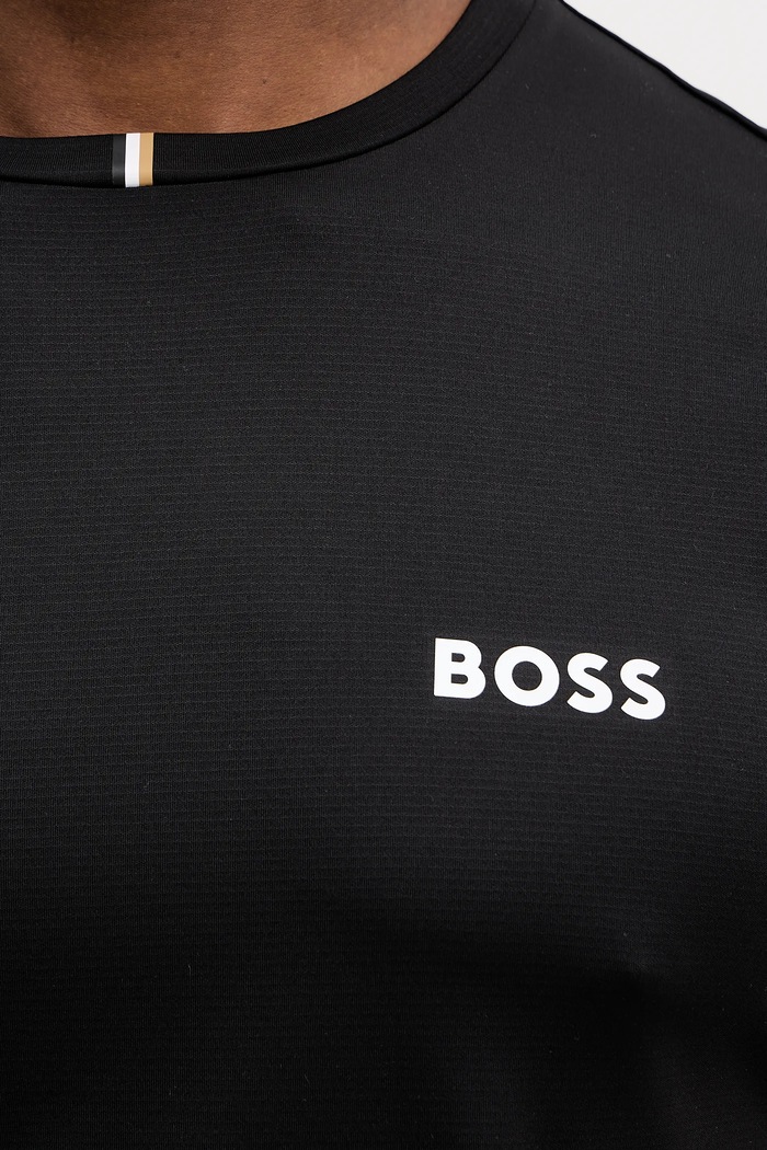 Μπλουζάκι BOSS Green TS_TOC Spin Training 50554543 μαύρο