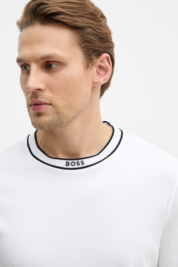 Хлопковая футболка BOSS Green Tee 5 белый 50554862
