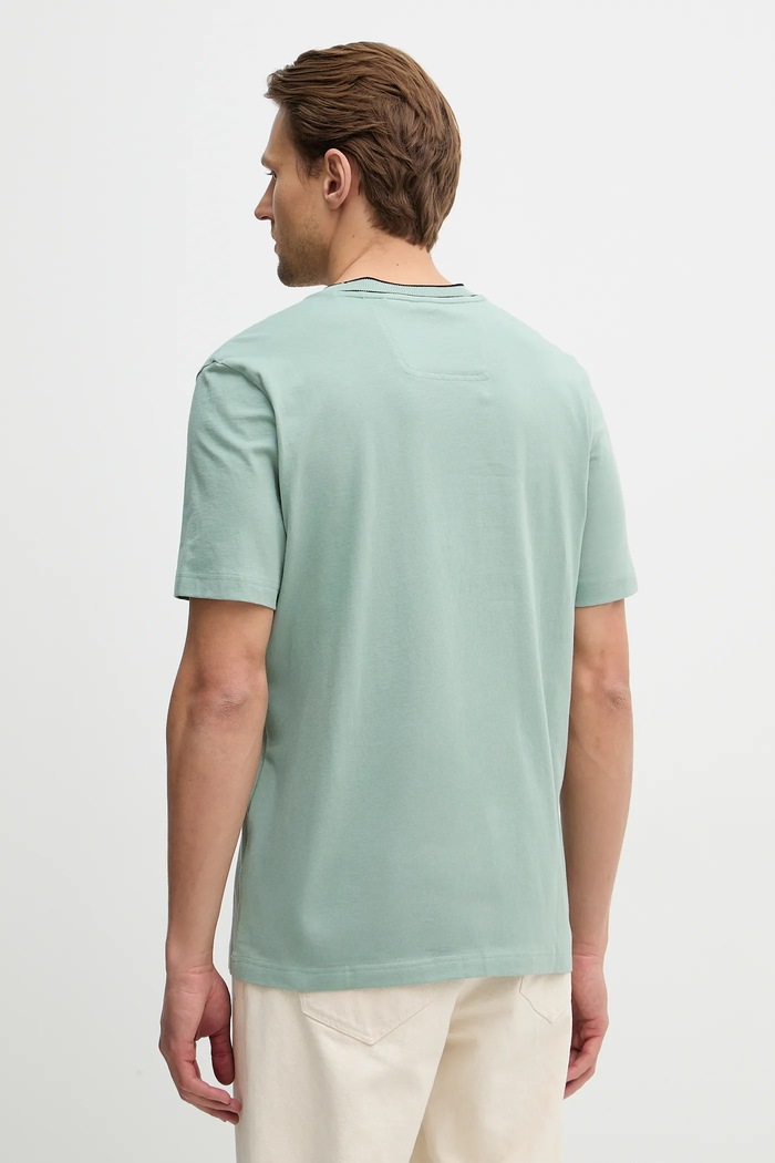 Oblečení Bavlněné tričko BOSS Green Tee 5 50554862 tyrkysová