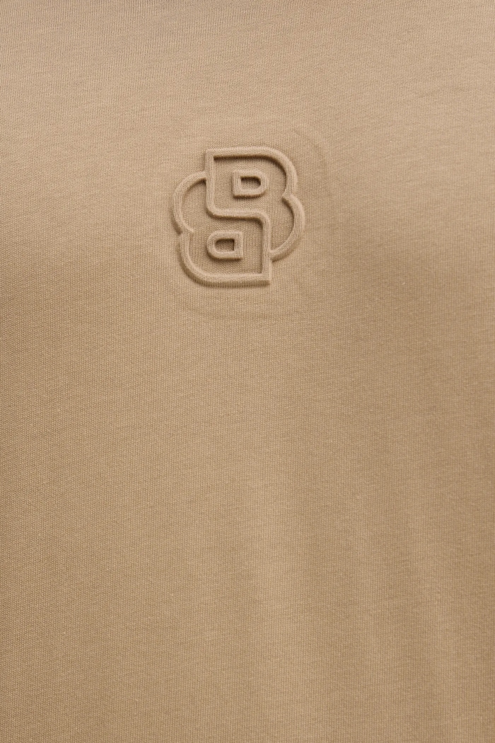 BOSS tricou din bumbac C-Tames 36 50555106 bej