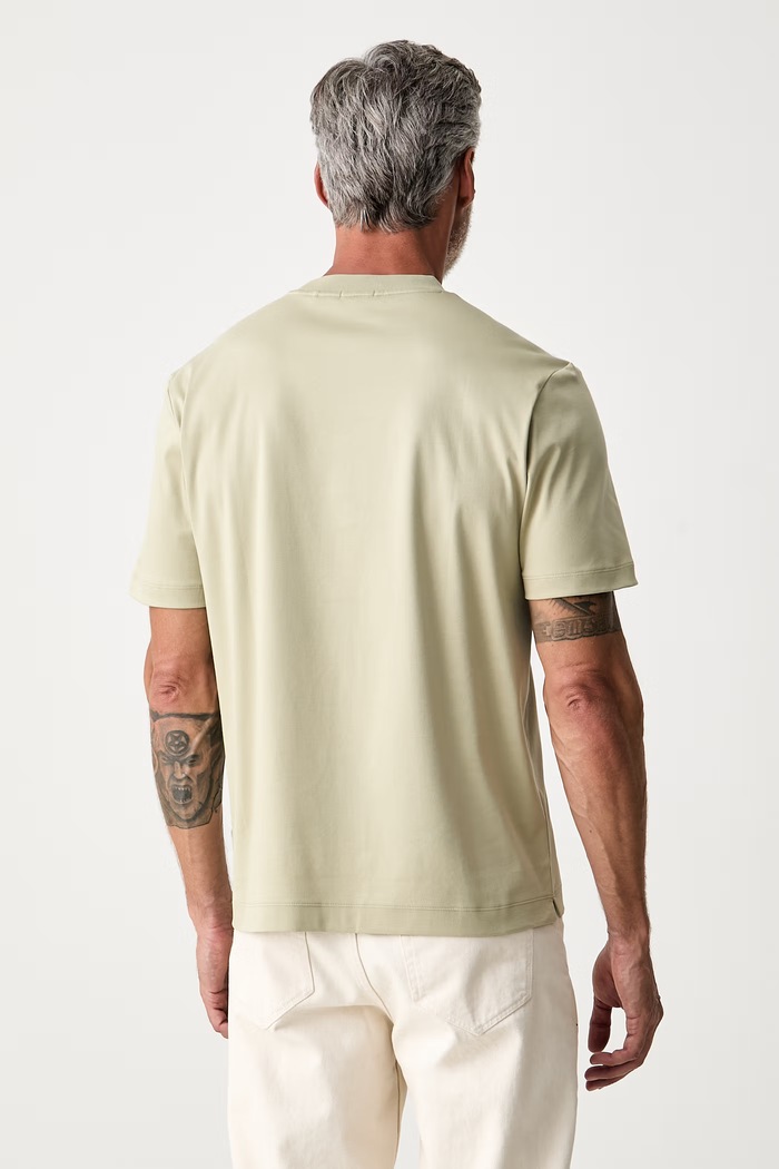 Odzież BOSS T-shirt męski bawełniany C-Taut 01 50555844 zielony