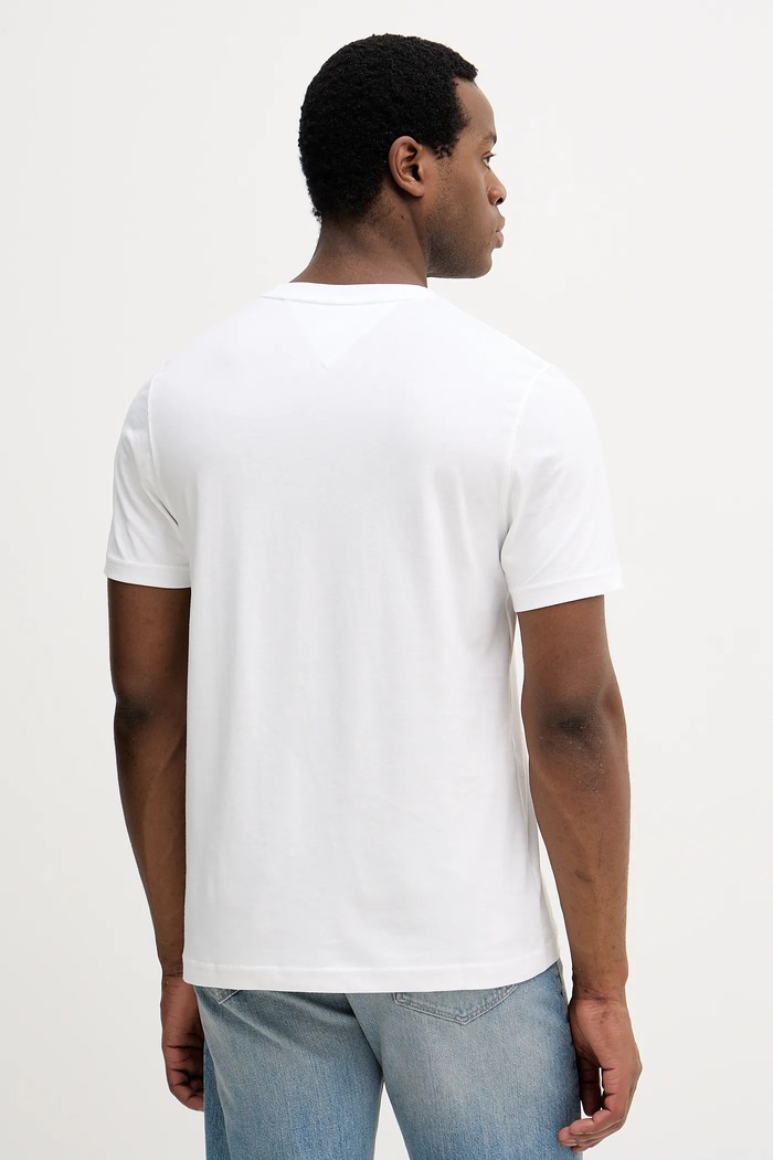 Îmbrăcăminte Tommy Hilfiger tricou din bumbac MW0MW42736 alb