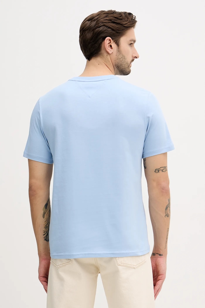 Îmbrăcăminte Tommy Hilfiger tricou din bumbac MW0MW42736 albastru