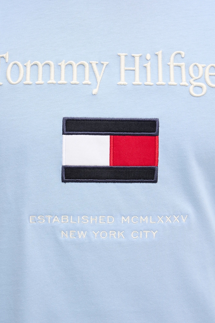Tommy Hilfiger tricou din bumbac albastru MW0MW42736