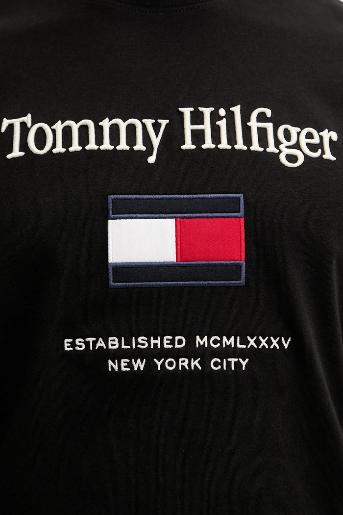 Tommy Hilfiger tricou din bumbac MW0MW42736 negru