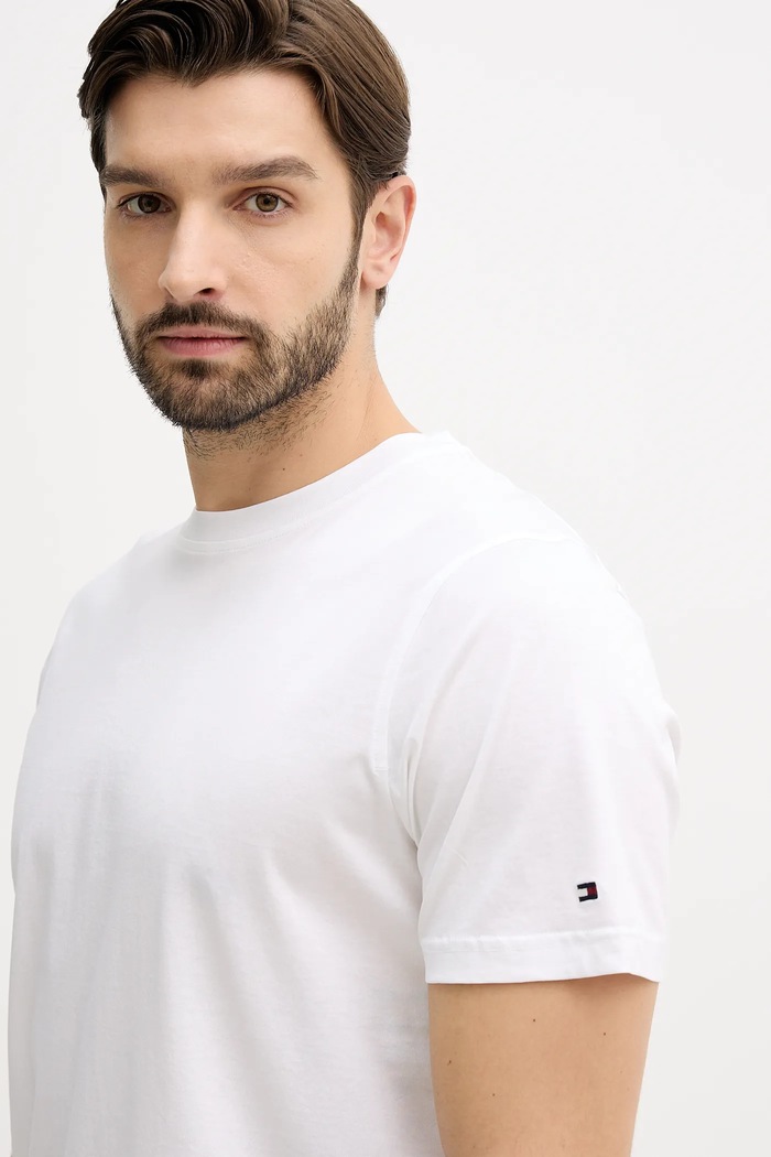 Tommy Hilfiger tricou din bumbac alb MW0MW41860