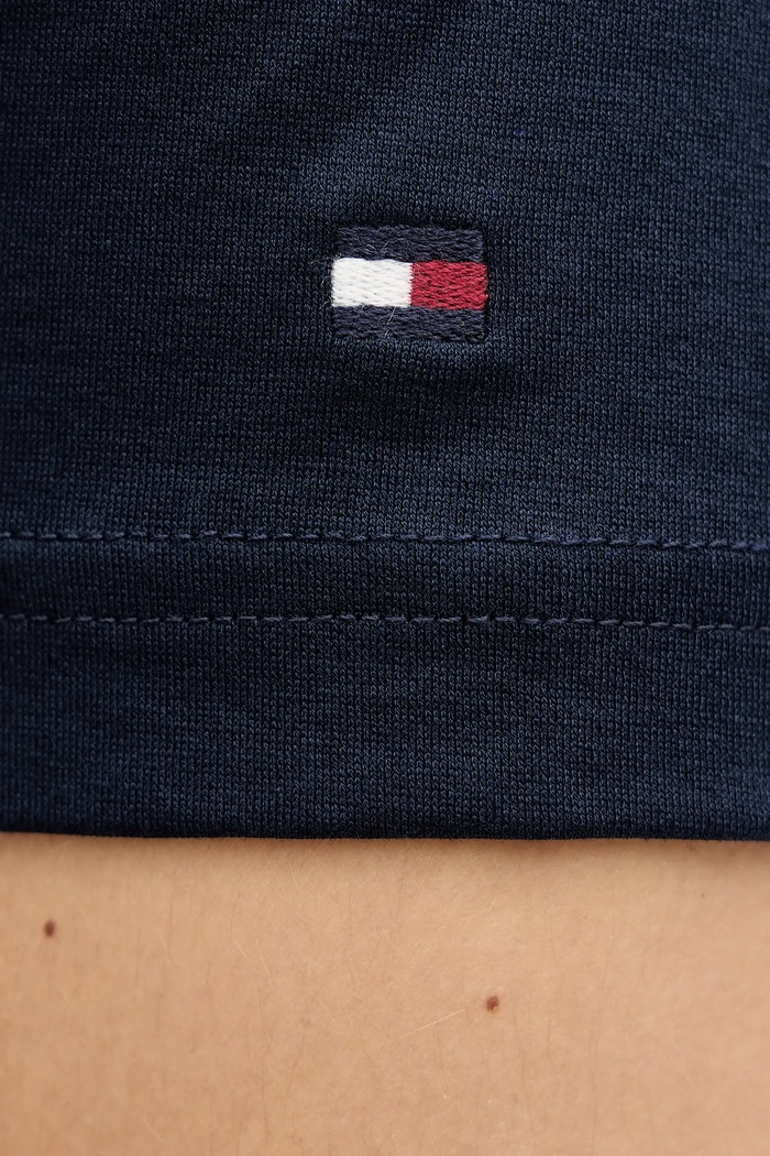 Bavlnené tričko Tommy Hilfiger MW0MW41860 tmavomodrá
