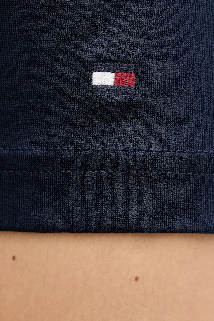 Bavlnené tričko Tommy Hilfiger MW0MW41860 tmavomodrá