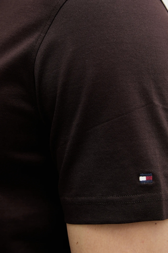 Bavlněné tričko Tommy Hilfiger MW0MW41860 hnědá