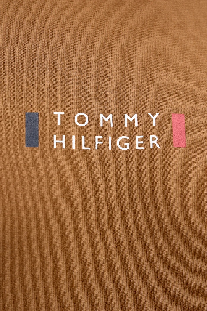 Tommy Hilfiger t-shirt bawełniany MW0MW41453 brązowy