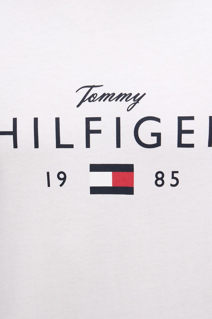 Bavlnené tričko Tommy Hilfiger MW0MW41455 biela