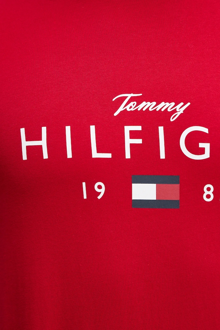 Tommy Hilfiger tricou din bumbac MW0MW41455 rosu