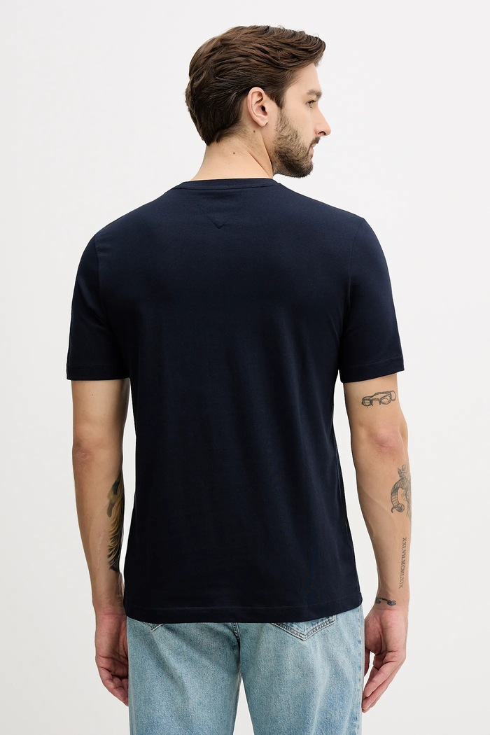 Odzież Tommy Hilfiger t-shirt bawełniany MW0MW41455 granatowy