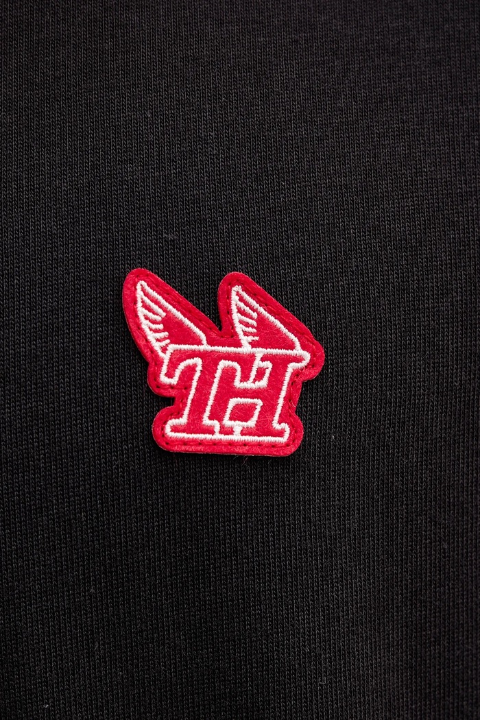 Памучна тениска Tommy Hilfiger MW0MW41468 черен