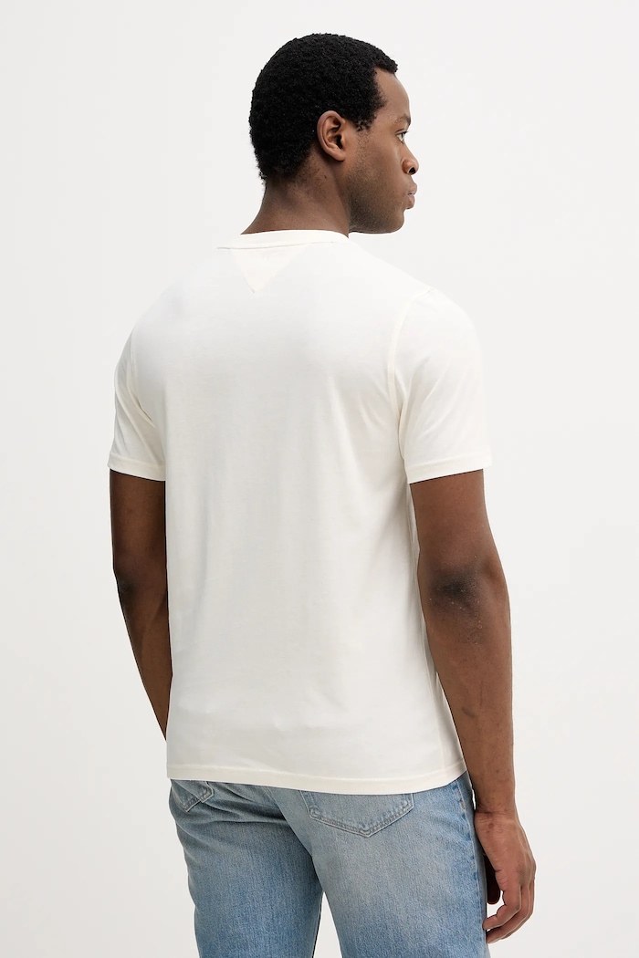 Odzież Tommy Hilfiger t-shirt bawełniany MW0MW41471 beżowy