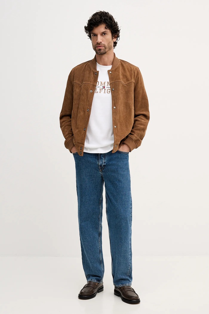 Тениска Tommy Hilfiger MW0MW42803 бежов SS26