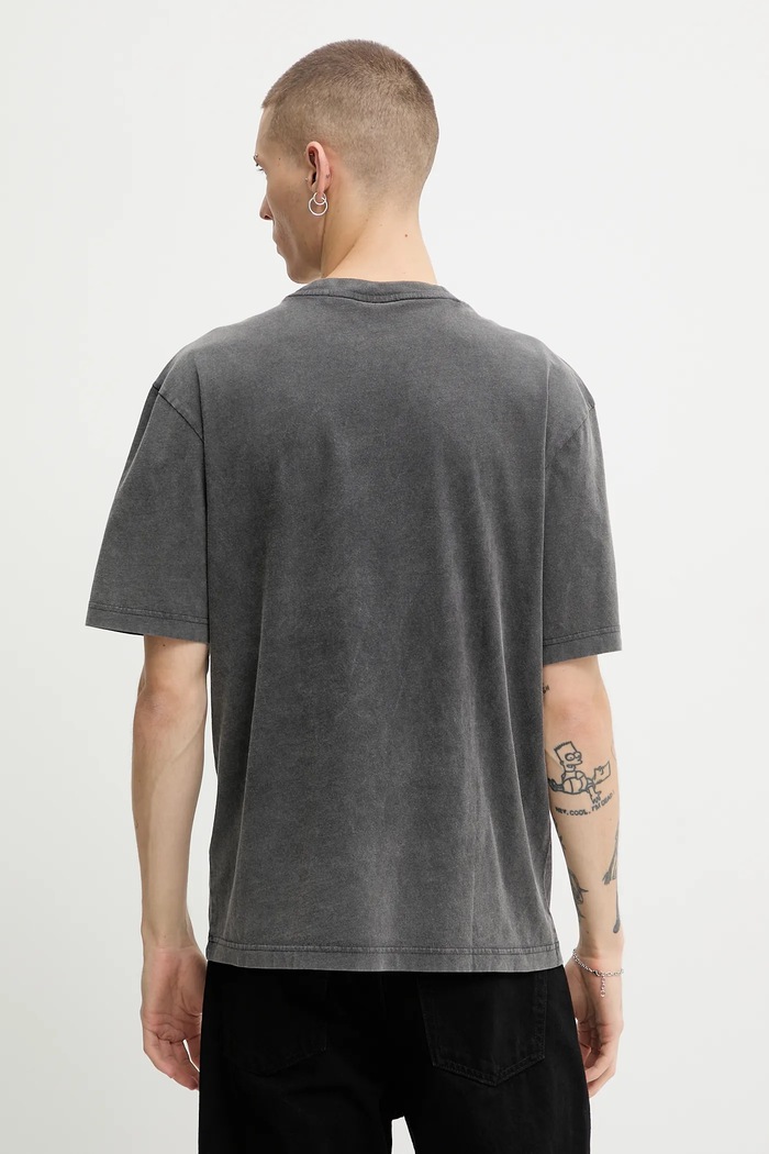 Odzież Hugo Blue t-shirt bawełniany Noctornix 50554368 szary