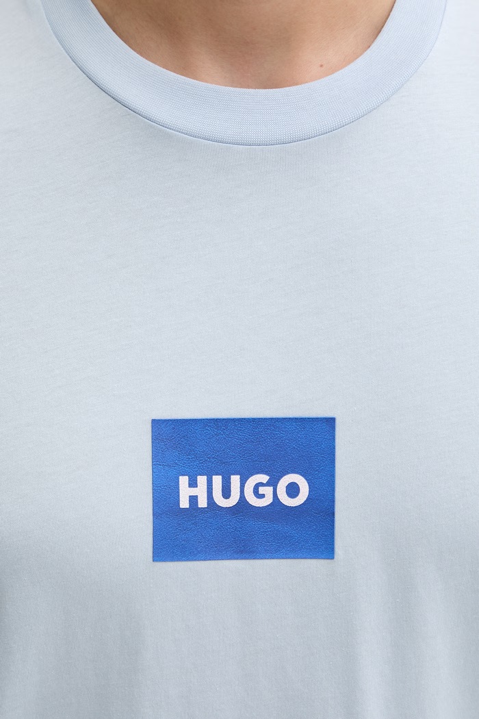 HUGO Blue тениска мъжка от памук Nayonix 50554382 син