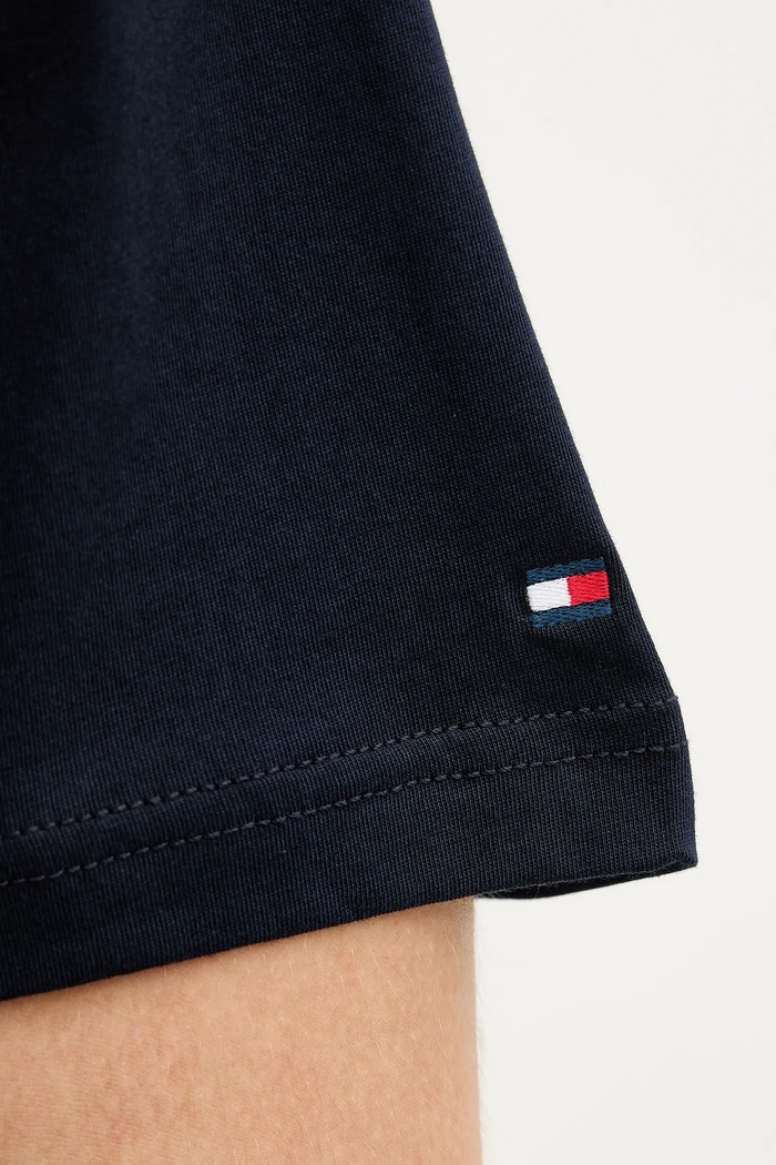 Βαμβακερό μπλουζάκι Tommy Hilfiger MW0MW41470 σκούρο μπλε