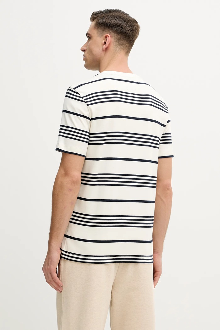 Ρούχα Βαμβακερό μπλουζάκι Tommy Hilfiger MW0MW41908 μπεζ