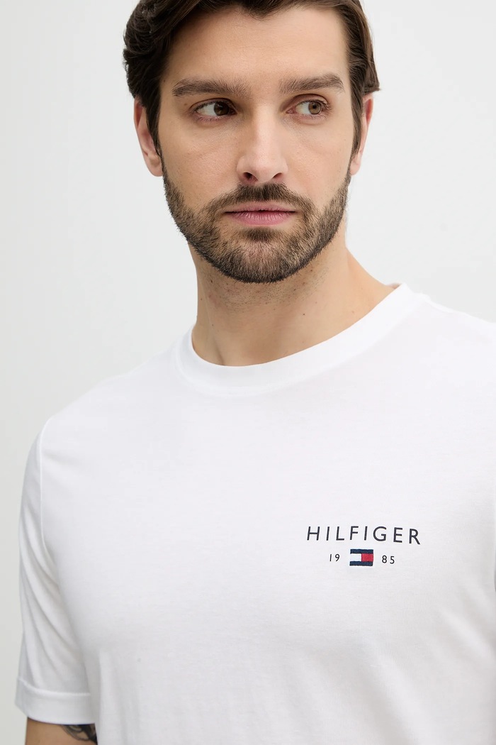 Тениска Tommy Hilfiger бял MW0MW41456