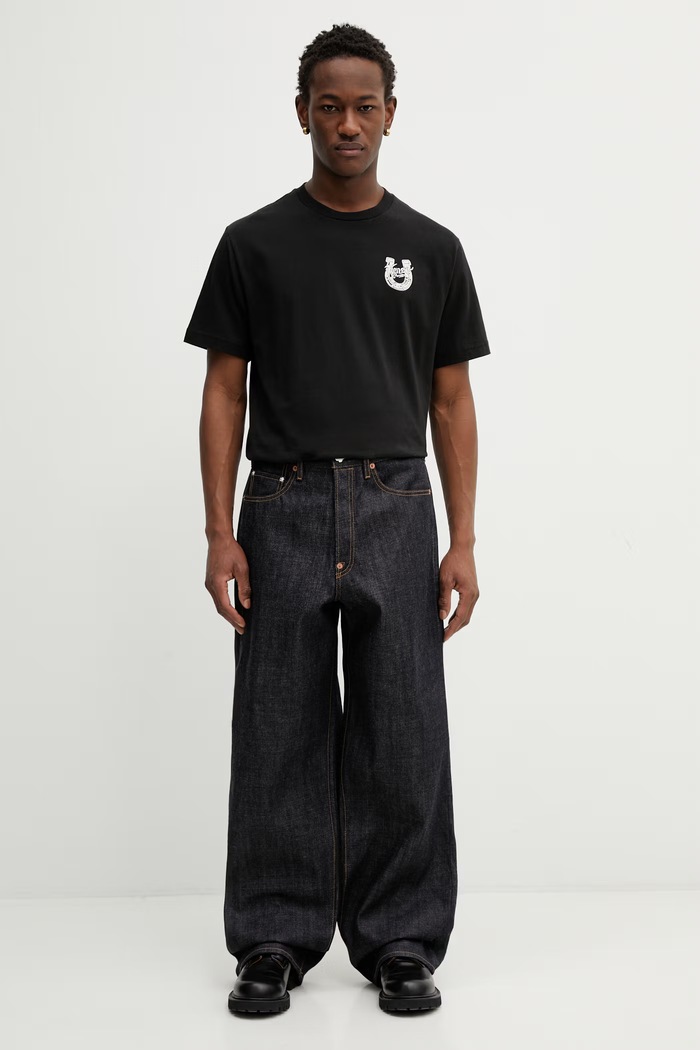 Βαμβακερό μπλουζάκι Kenzo FG55TS2204SG μαύρο SS26
