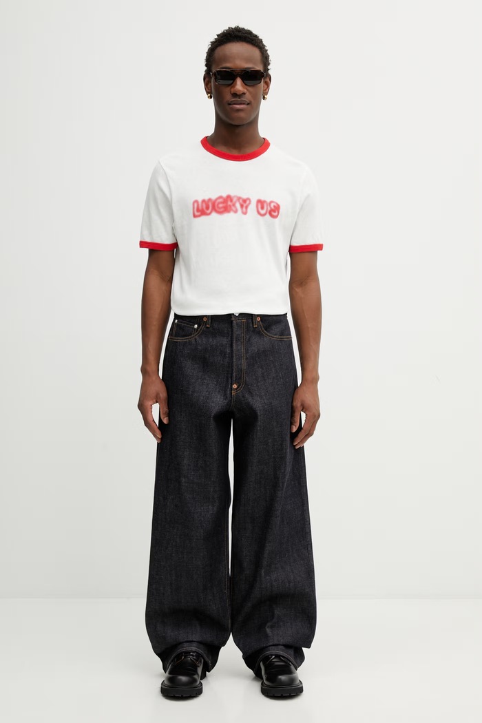 Βαμβακερό μπλουζάκι Kenzo FG55TS1064SK μπεζ SS26