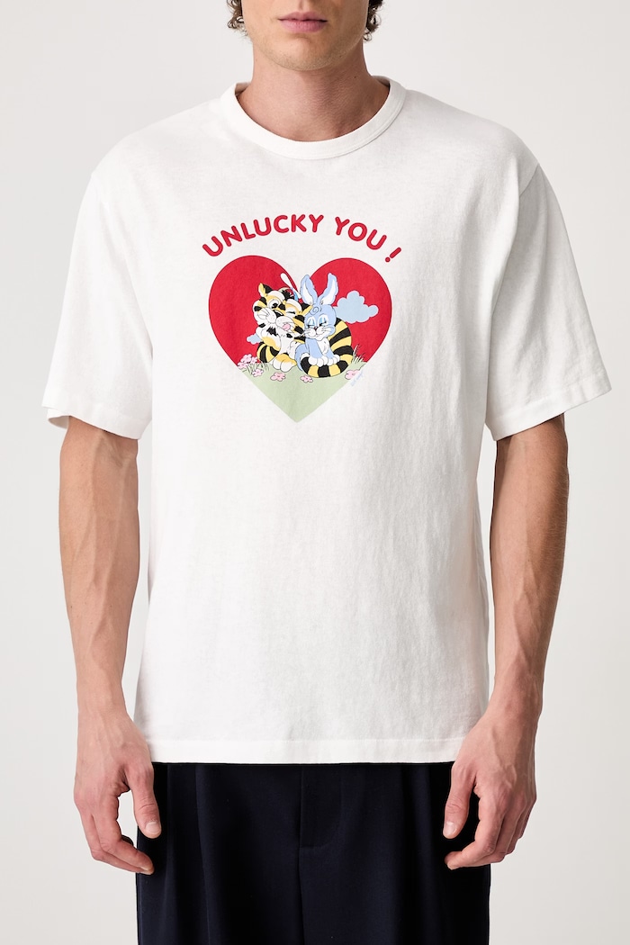 Kenzo T-shirt bawełniany męski FG55TS2104SK beżowy