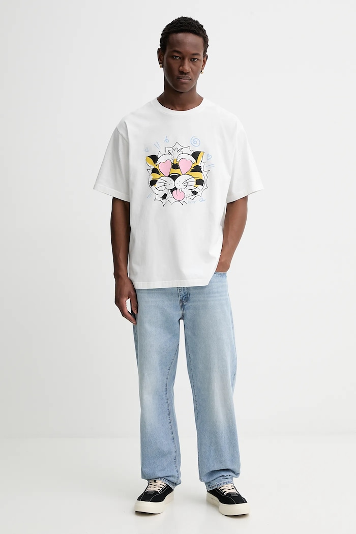 Хлопковая футболка Kenzo FG55TS4034SG белый SS26