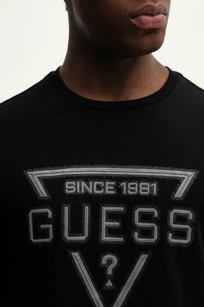 Guess pamut póló M6RI09.I3Z14 fekete