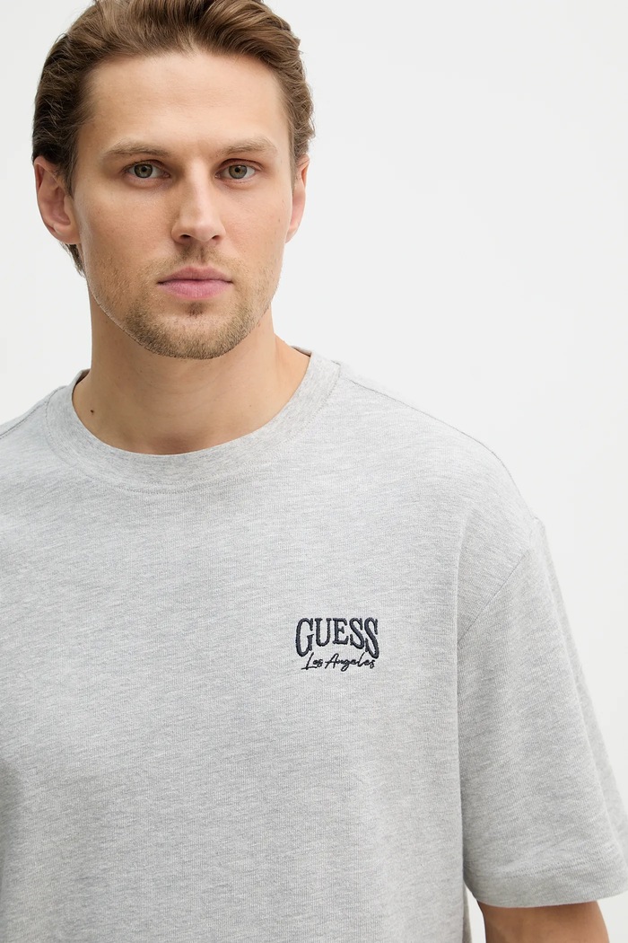 Bavlnené tričko Guess sivá M6RI27.KD241