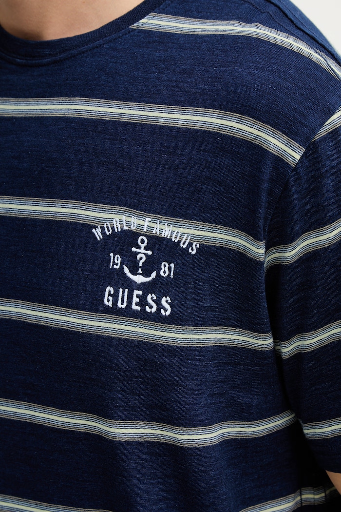 Guess t-shirt bawełniany MARINE M6RI30.KD251 granatowy