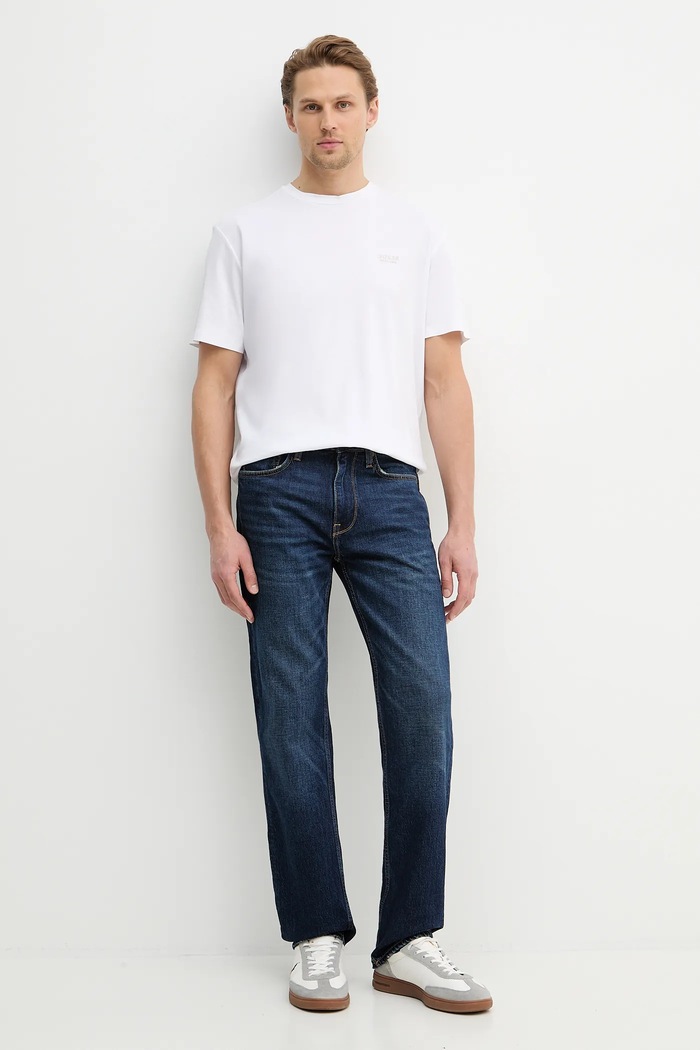 Tričko s příměsí hedvábí Guess M6RI49.KE722 bílá SS26
