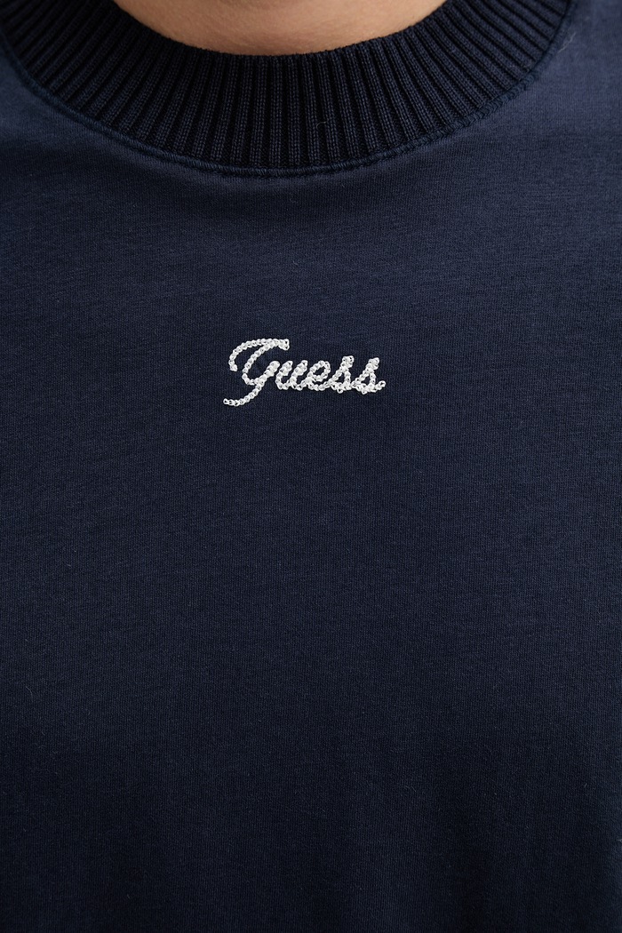Памучна тениска Guess M6RP09.KA260 тъмносин