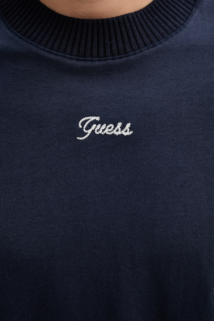 Памучна тениска Guess M6RP09.KA260 тъмносин