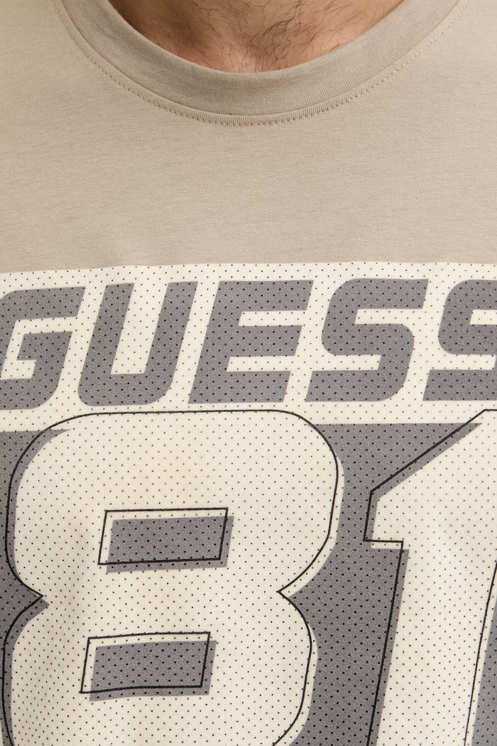 Guess t-shirt bawełniany OPA Z6RI04.I3Z14 beżowy