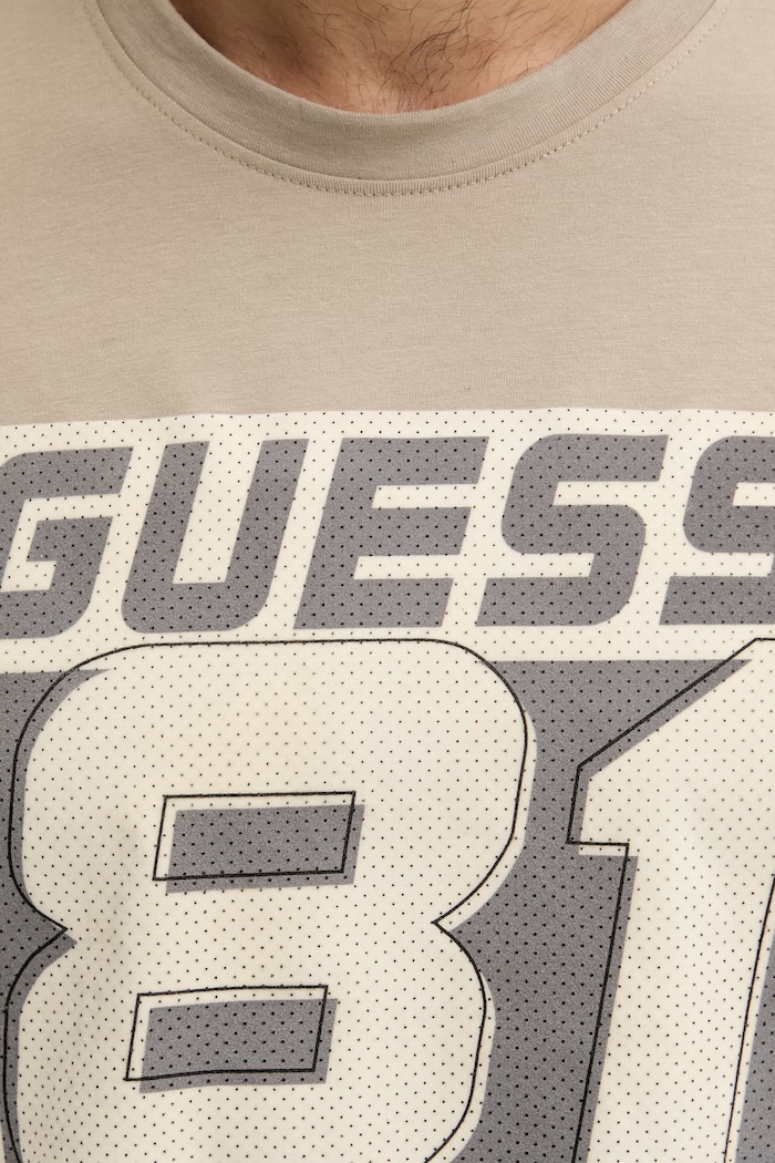 Guess t-shirt bawełniany OPA Z6RI04.I3Z14 beżowy