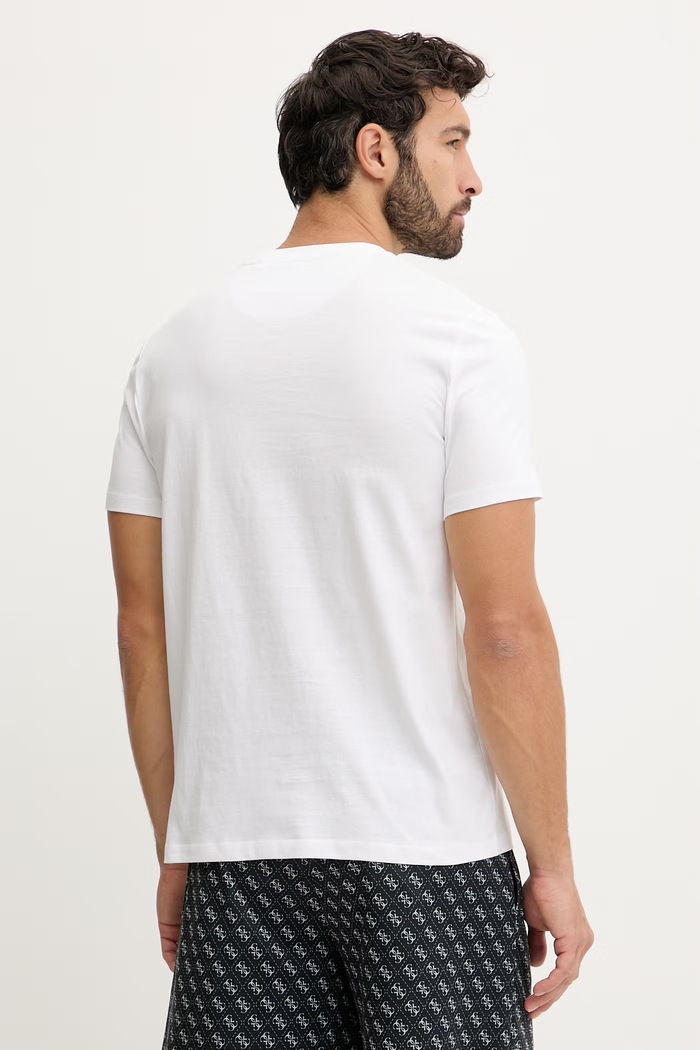 Ρούχα Βαμβακερό μπλουζάκι Guess KELE Z6RI06.I3Z14 λευκό