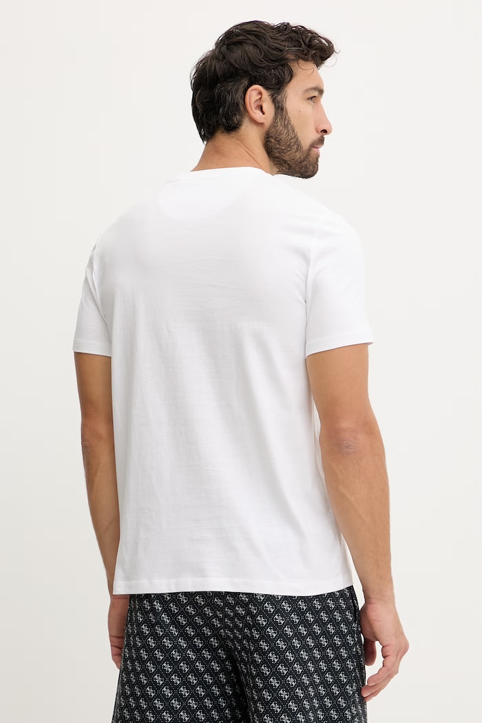 Ρούχα Βαμβακερό μπλουζάκι Guess KELE Z6RI06.I3Z14 λευκό