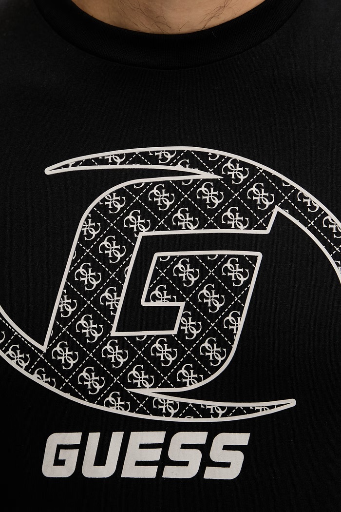 Guess t-shirt bawełniany KELE Z6RI06.I3Z14 czarny