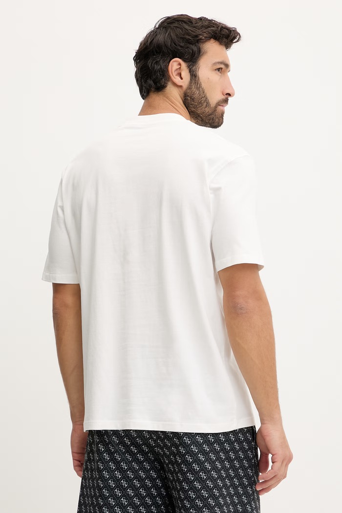 Odzież Guess t-shirt bawełniany GIANO Z6RI16.I3Z14 beżowy
