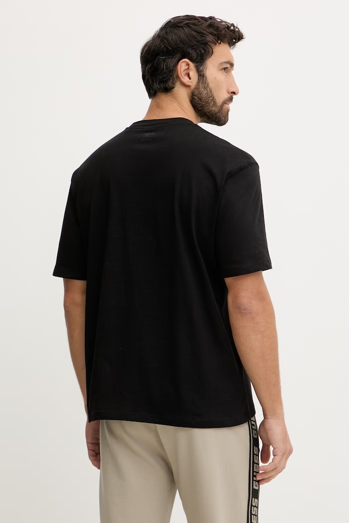 Odzież Guess t-shirt bawełniany GIANO Z6RI16.I3Z14 czarny