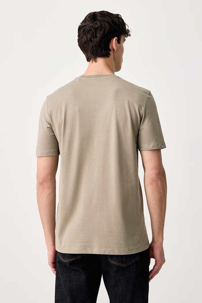Guess T-shirt męski bawełniany MARZIO Z6RI17.I3Z14 zielony SS26