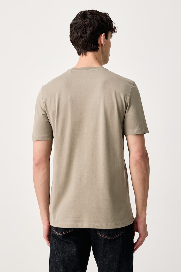 Guess T-shirt męski bawełniany MARZIO Z6RI17.I3Z14 zielony SS26