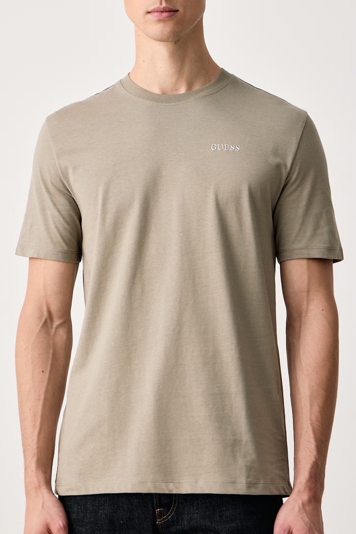 Odzież Guess T-shirt męski bawełniany MARZIO Z6RI17.I3Z14 zielony