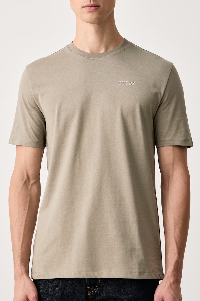 Odzież Guess T-shirt męski bawełniany MARZIO Z6RI17.I3Z14 zielony