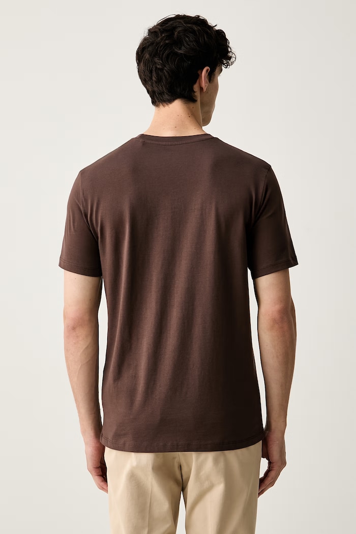 Îmbrăcăminte Guess tricou pentru bărbați din bumbac MARZIO Z6RI17.I3Z14 maro