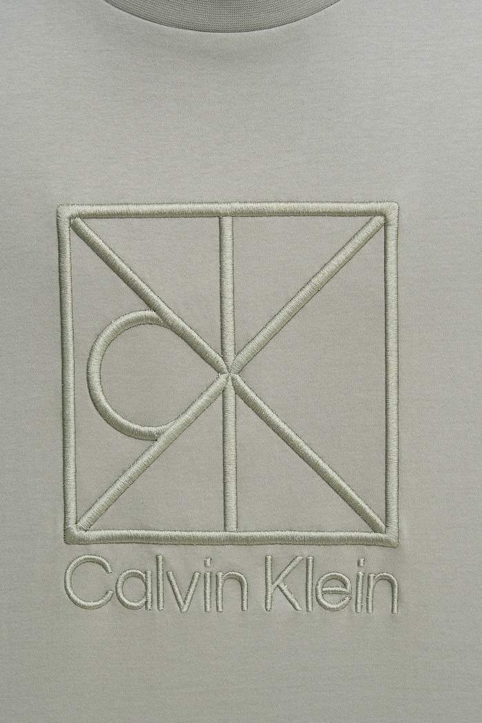 Βαμβακερό μπλουζάκι Calvin Klein LV04LE200G πράσινο